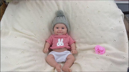 30cm Full Silicone Maddie Reborn Baby Girl in Pink Clothes