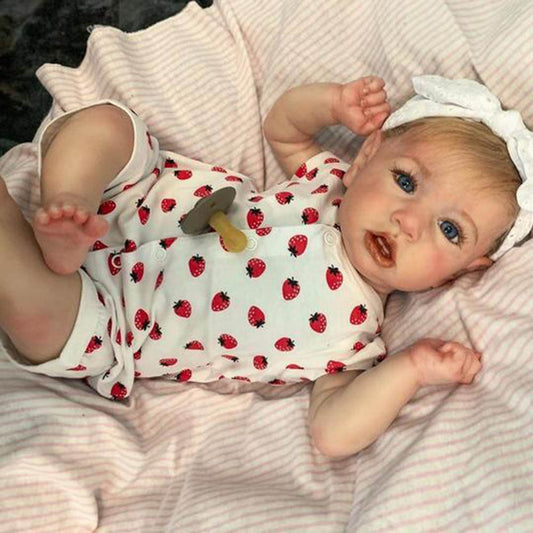 22 Inch Tara Blonde Hair Blue Eyes Reborn Doll Girl