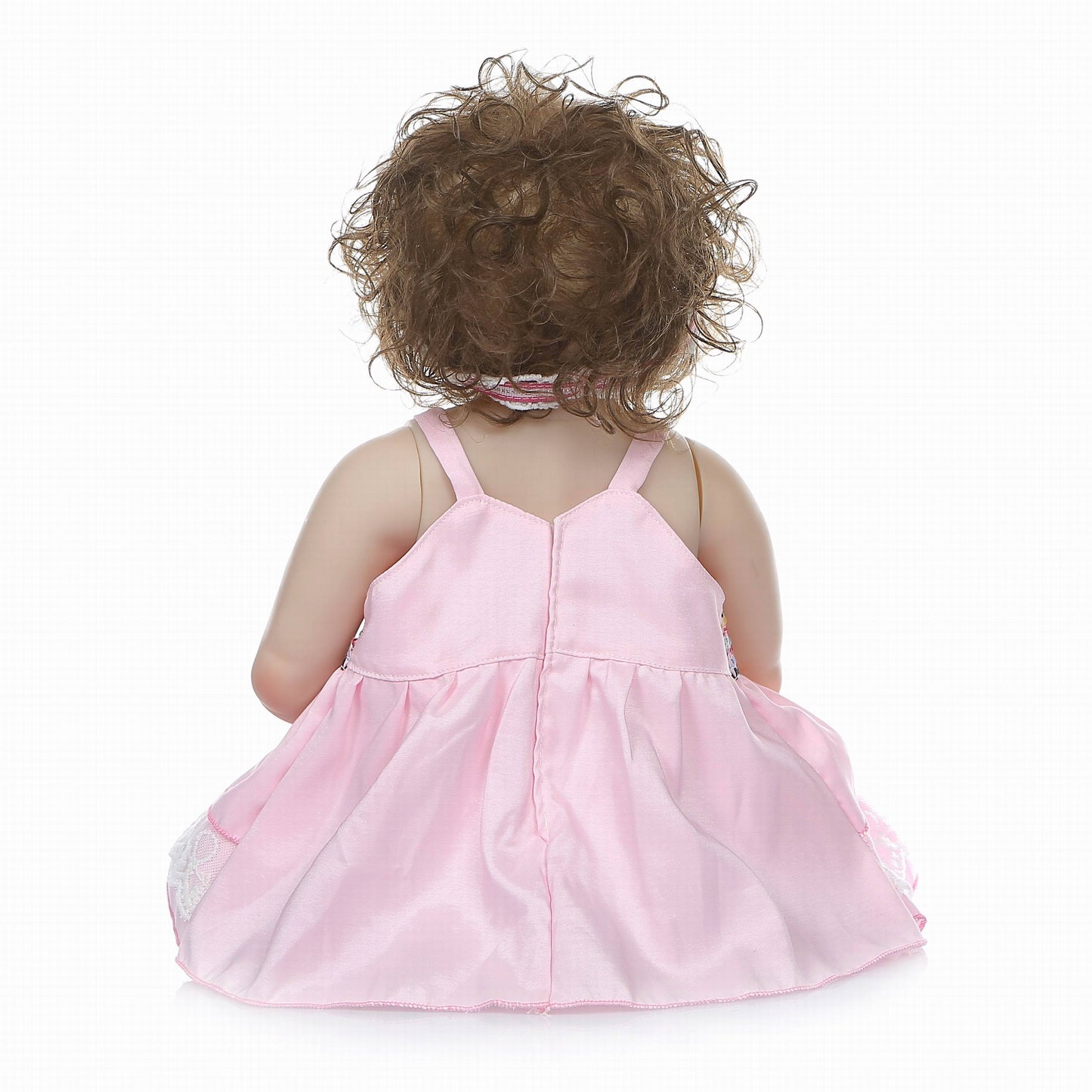 22 inch 55 cm Full Silicone Pink Reborn Baby Dolls Girls