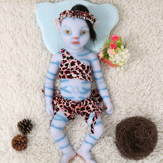 22 inch Reborn Dolls Avatar Girls Open eyes with hair