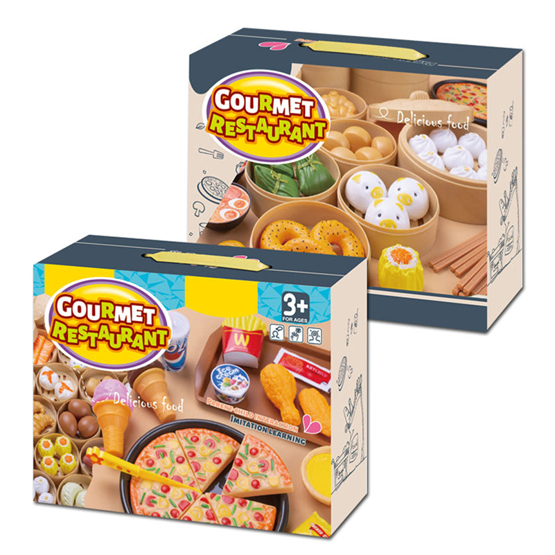 Giochi per bambini Simulazione Cucina Giocattoli Cibo cinese e occidentale Set da 40 pezzi