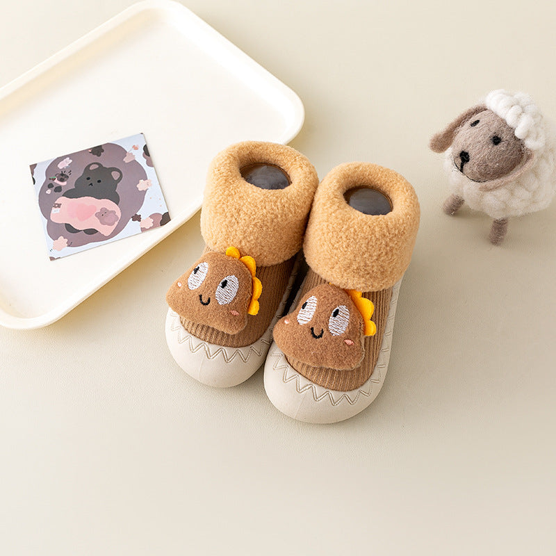 Warm soft soled baby shoes for cartoon doll