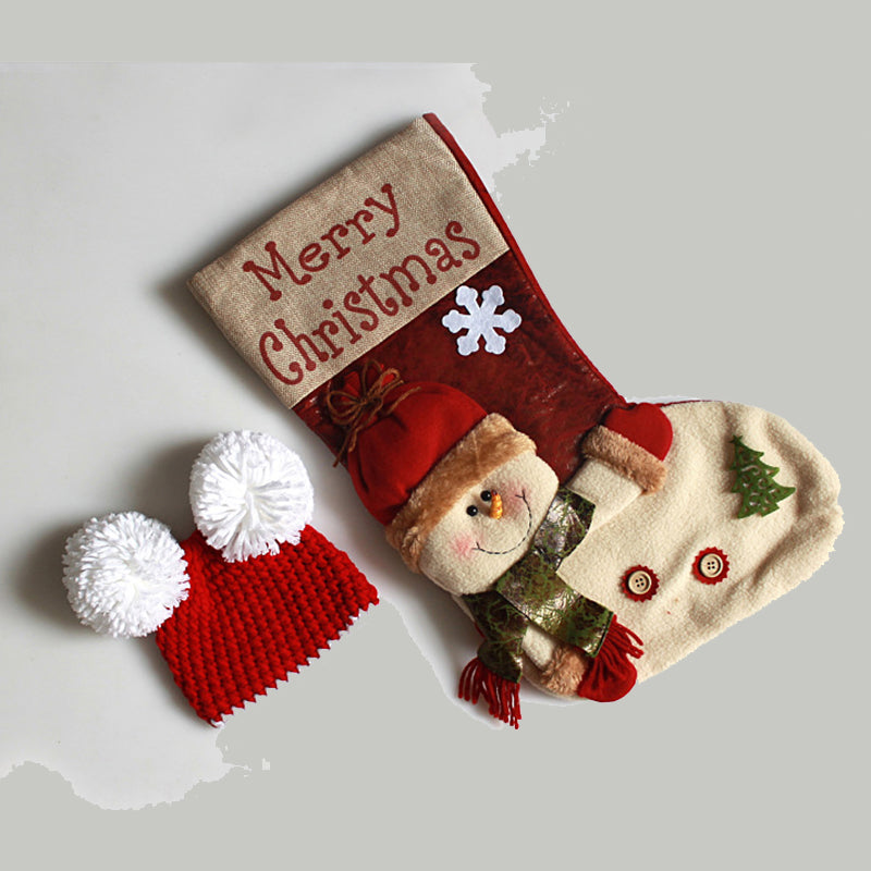 Christmas themed sleeping bag with hat for 16-22 inch dolls